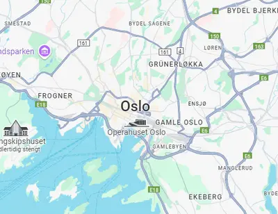 Kart over Oslo